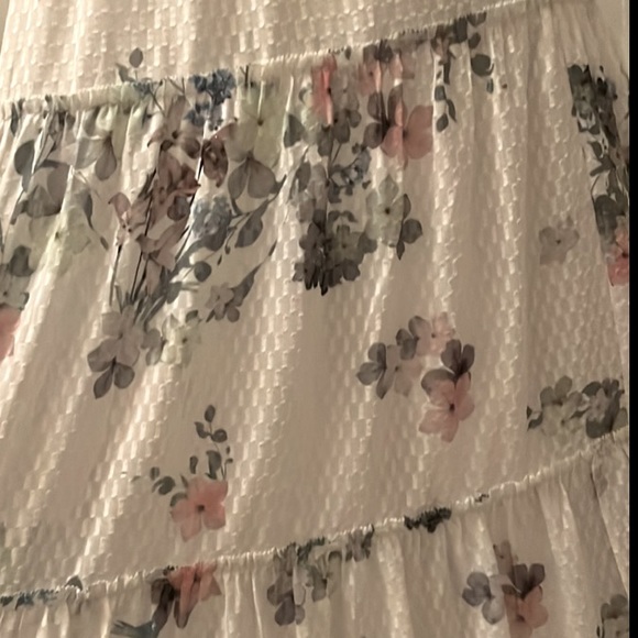 TED BAKER KAHLAY FLORAL JACQUARD HALTER MAXI TIERED DRESS. US SZ 6 TED SZ 2 - Picture 11 of 16